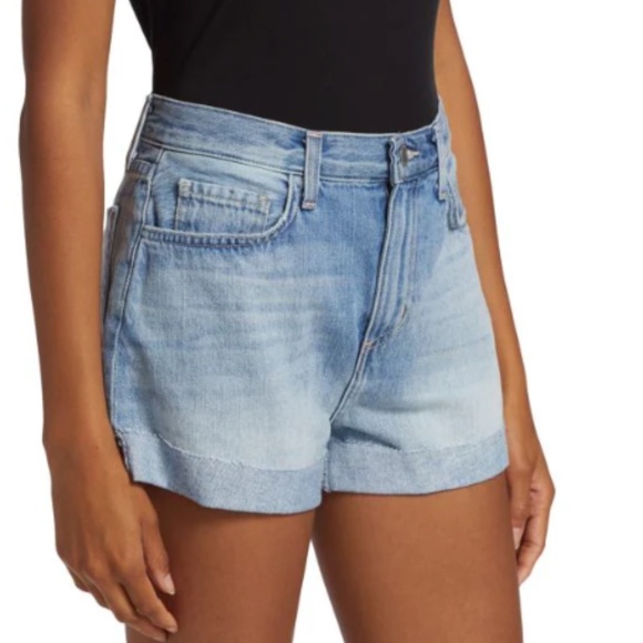 NWT L'AGENCE High Rise Jean Shorts with Cuff - Size 28 - Picture 10 of 11